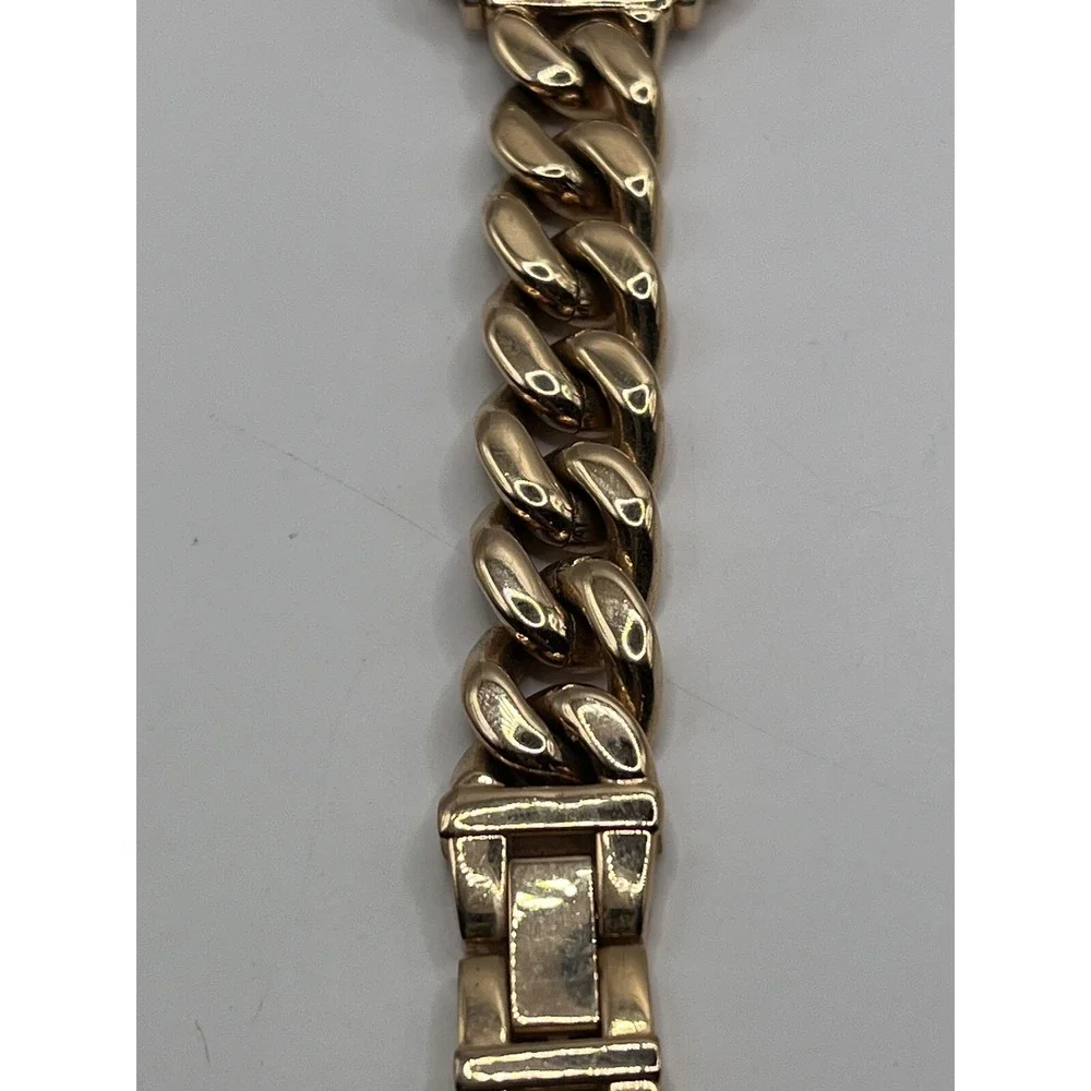 DMQ Women's Quartz Watch Rose Gold Rhinestone Bezel MOP Dial- New‎ Battery